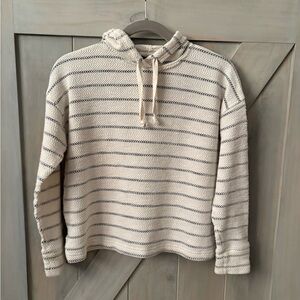 J. Crew Cream and Black Hoodie
